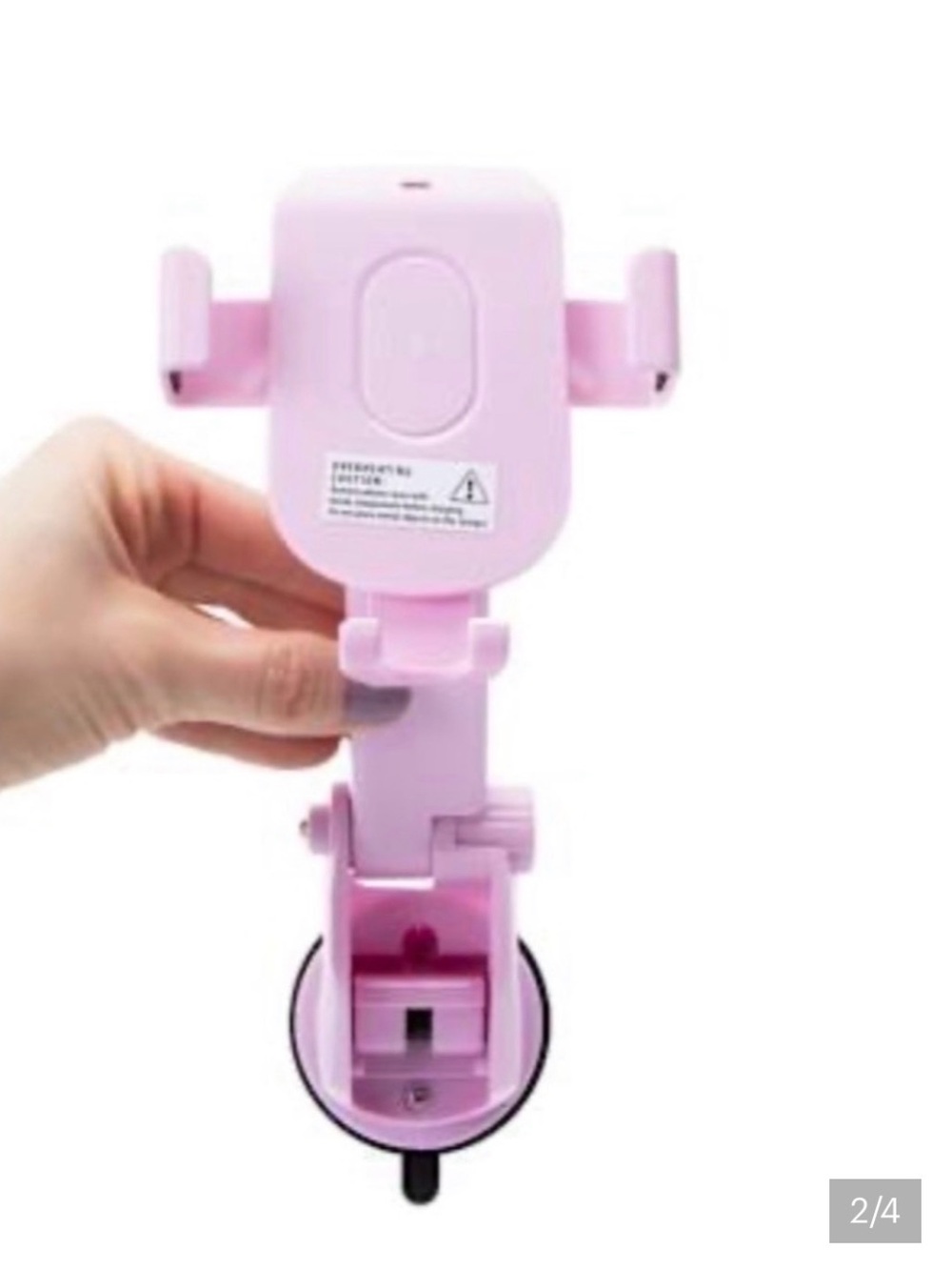 WIRELESS CHARGING 15W GRAVITY MOUNT PINK NIB USB-C SUCTION CUP BASE NWT